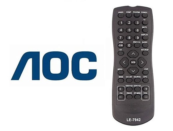 Controle Remoto Tv Lcd AOC  L32w831 - L42h831 - L19w931