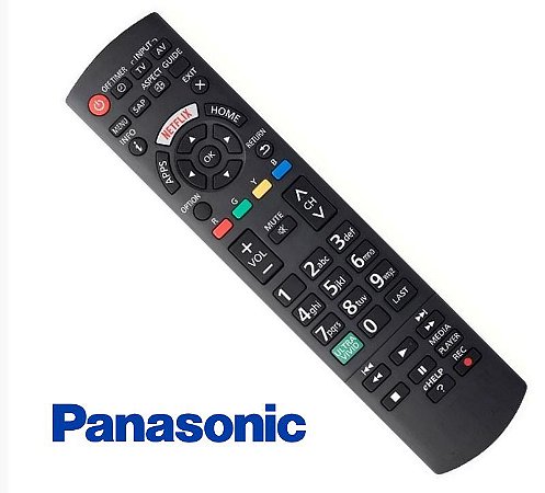 Controle Remoto Tvs Panasonic Smart Led - Vieira Com Botão Net Flix