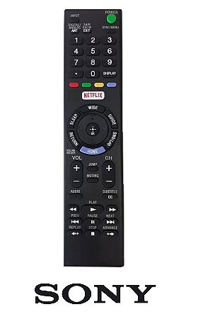 Controle Remoto Tv Sony Smart com botão Net Flix