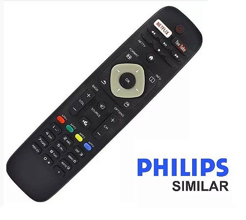 Controle Remoto Tv Philips Smart Com Netflix Youtube