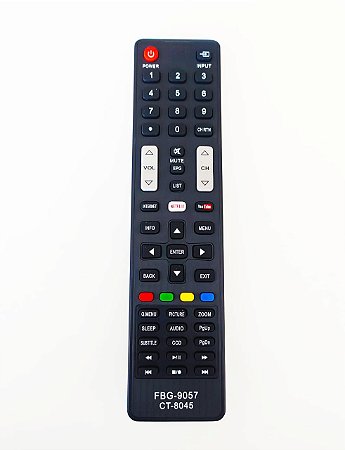 Controle Remoto Semp TCL Ct-8045 55l5400 55l7400 com Netflix