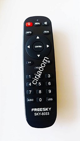 Controle Remoto Receptor Freesky TV 4K Ultra HD