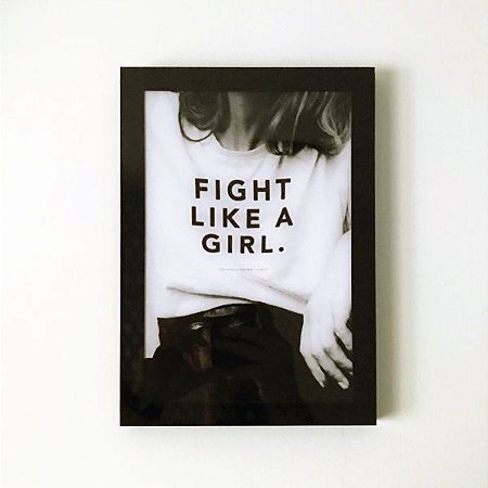 Quadro Decorativo em Acrílico Fight Like A Girl
