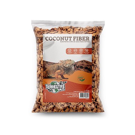 Coconut Fiber - Substrato Chips De Coco Terrestre Pets 3 Litros
