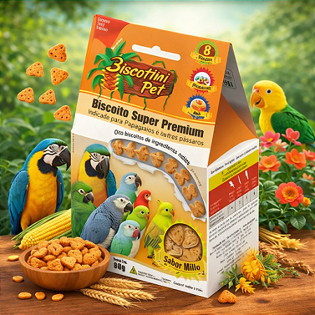 Biscoito Biscottini Pet Super Premium Papagaios