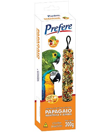 Prefere Bastão Frutas Papagaio, Maritaca e Arara 200g