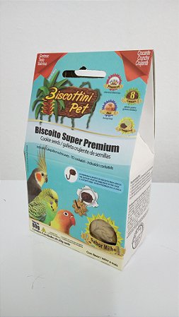 Biscoito Biscottini Pet Super Premium Calopsita 80g