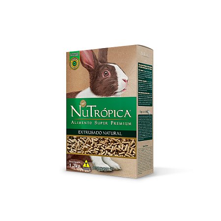 Ração Nutrópica Coelhos Adultos Natural 1,2 kg val 01/05/26