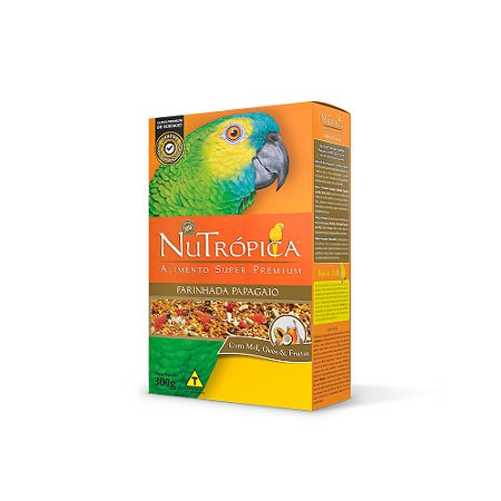 PROMOÇÃO – RAÇÃO NUTRÓPICA FARINHADA PARA PAPAGAIO 300G