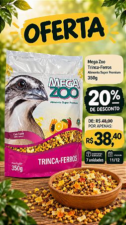 PROMO 11/12-MEGAZOO EXT TRINCA-FERRO FRUTAS 350 G