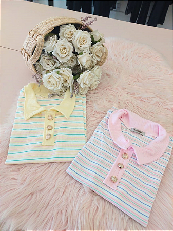 Polo Fem Listrada - 13399