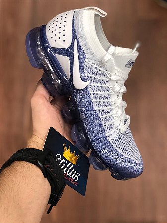 vapormax 2.0 branco e azul