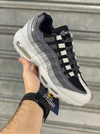 air max 95 branco e cinza