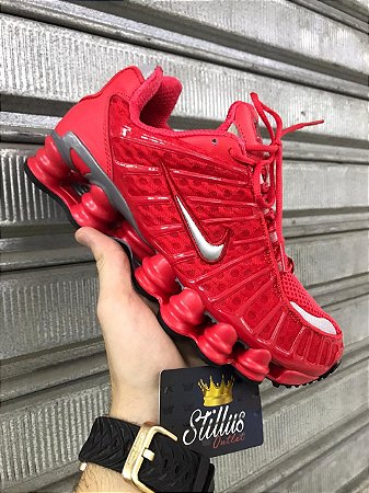 tênis nike shox vermelho