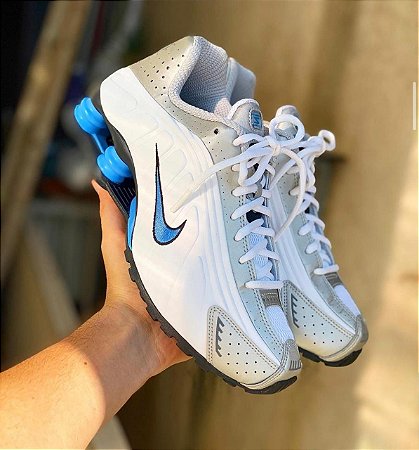 tenis nike shox r4 azul
