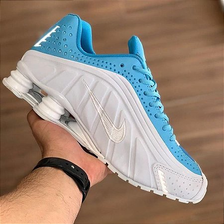 tenis nike shox r4 azul
