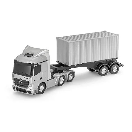 MINIATURA MERCEDES BENZ ACTROS CONTAINER - COLECIONÁVEL