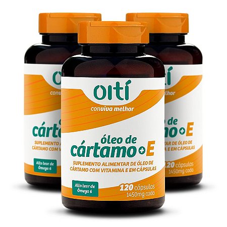 Óleo de cártamo + Vitamina E – Kit 3 unidades - Oití Suplementos – Conviva  Melhor