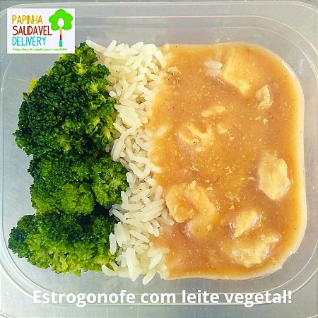 Estrogonofe de Frango (leite vegetal)