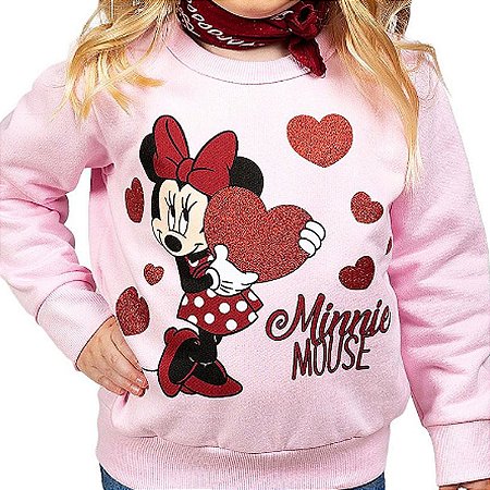 moletom infantil minnie