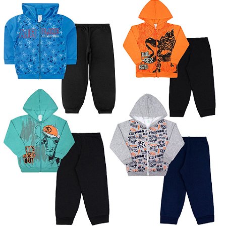 conjunto infantil moletom masculino