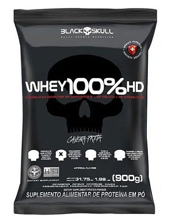REFIL WHEY 100% HD CAVEIRA PRETA - BLACK SKULL