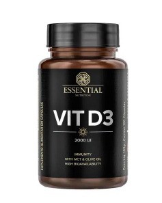 VIT D3 2000UI (120CAPS) - ESSENTIAL NUTRITION
