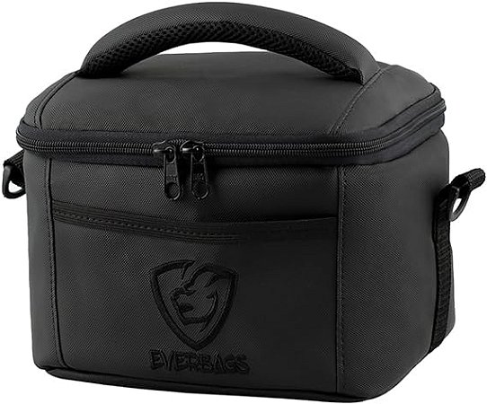 BOLSA FIT LANCHEIRA BLACK LUXO - EVERBAGS
