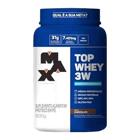TOP WHEY 3W + PERFORMANCE 900G- MAX TITANIUM