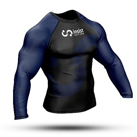 Rash Guard INSIST Azul Manga Longa