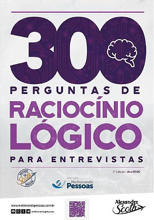 Caderno com mais de 300 Questões COMENTADAS - RACIOCÍNIO LÓGICO