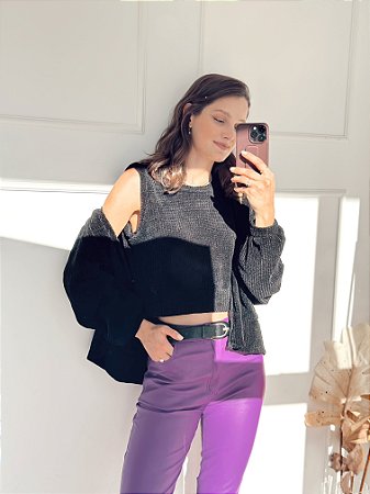 Blusa Colete Talita Preto