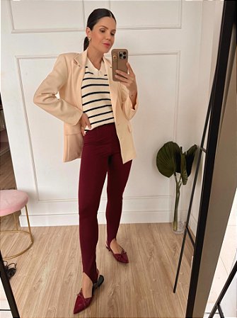 Calça Ana (com pezinho) Vermelha