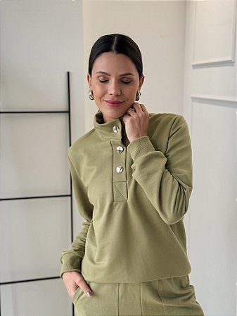 Conjunto Moletom Valentina Verde