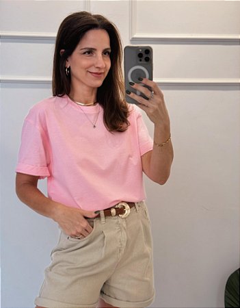 Blusa T shirt Nanda Rosa