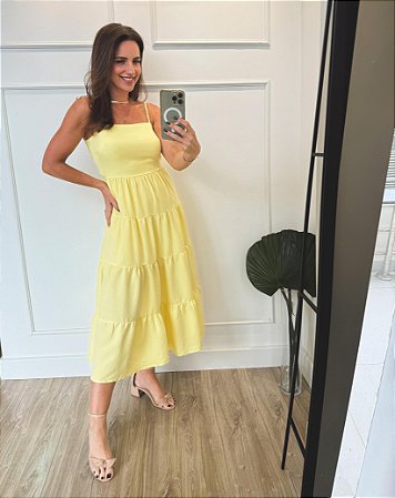 Vestido July Amarelo