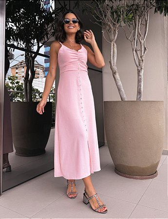 Vestido Julia Rosa