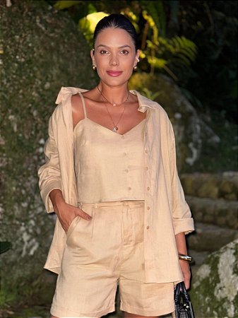 Blusa Cropped Alicia Nude