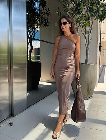 Vestido Madah Marrom