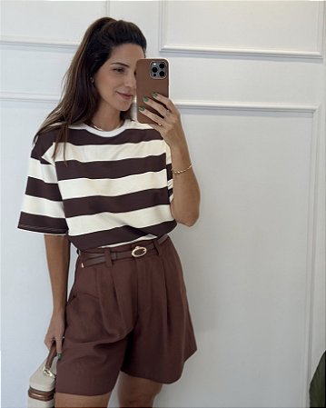 Short Barbara Marrom