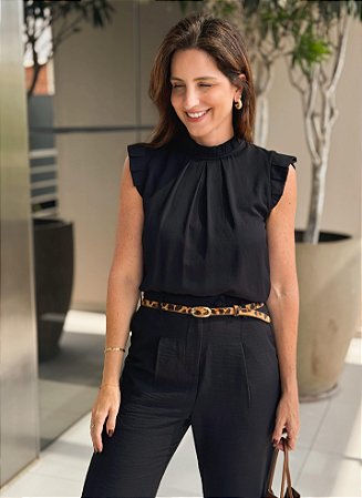 Blusa Bianca Preta