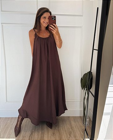 Vestido Rafa Marrom