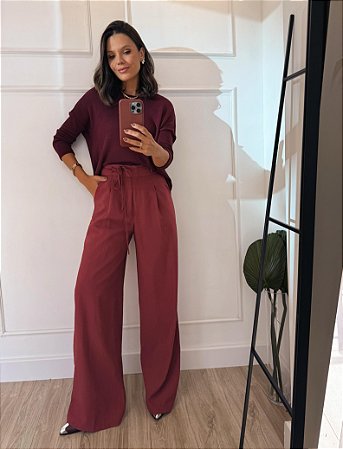 Calça Catarina Vinho