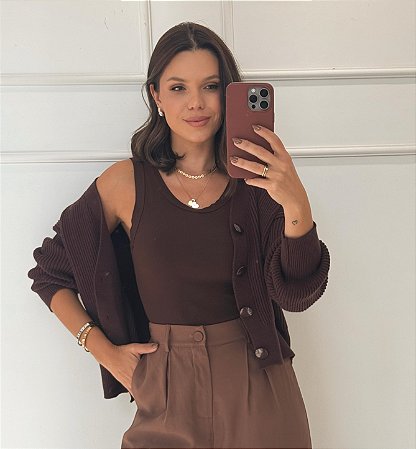 Blusa Monica Marrom