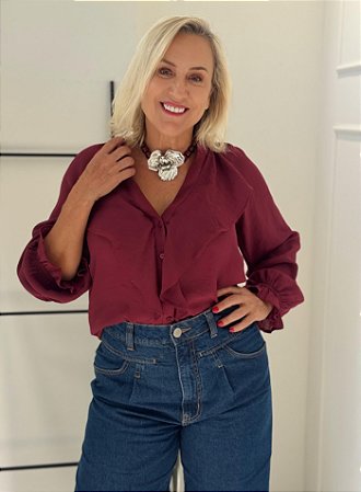 Camisa Sabrina Vinho