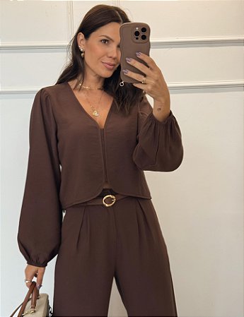 Blusa Paula Marrom