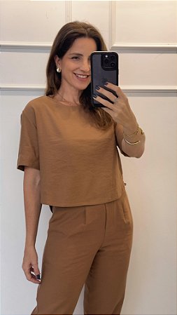 Blusa Cris Camel