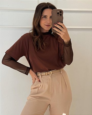 Blusa Lis Marrom