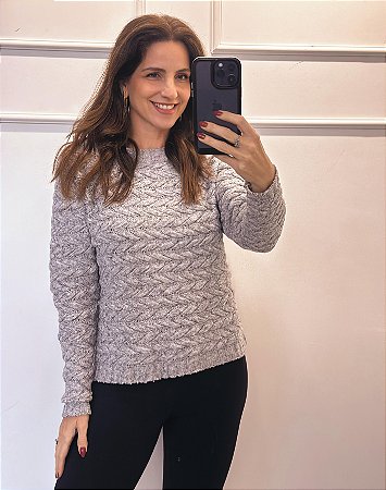Blusa Trico Lola Cinza