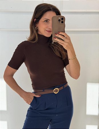 Blusa Fabi Marrom